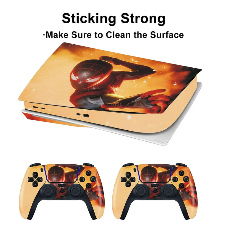 GADGETS WRAP Printed Vinyl Skin Sticker Decal for Sony PS5 Playstation 5  Disc Edition Console & 2 Controller (Skin Only, Console & Controller not