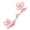 2, variant on Qipao Frog Button with Flower Bead Detail, Glossy Fabric Decorative Closure for Cheongsam Sewing Projects and Craft Use