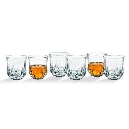 Wine And Water Glasses Whiskey Glasses Tumbler Bar Glass Set - Drink Glassware for Wine, Scotch, Water, Juice, Beer and Cocktails - 10oz, Set of 6 ()
