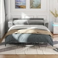 thumbnail image 6 of Mixoy Pull Out Sofa Bed, Loveseat Sleeper Sofa Bed with Memory Foam Mattress, 2-in-1 Pull Out Couch for Living Room/Small Spaces (Queen, Grey), 6 of 7