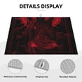 thumbnail image 3 of Yiaed Red Gothic Skeleton Throne Print Highly Absorbent Microfiber Kitchen Counter Mat, Dish Drying Pad for Dishes, Utensils, Pots and Pans, Large 18" x 24", 3 of 7