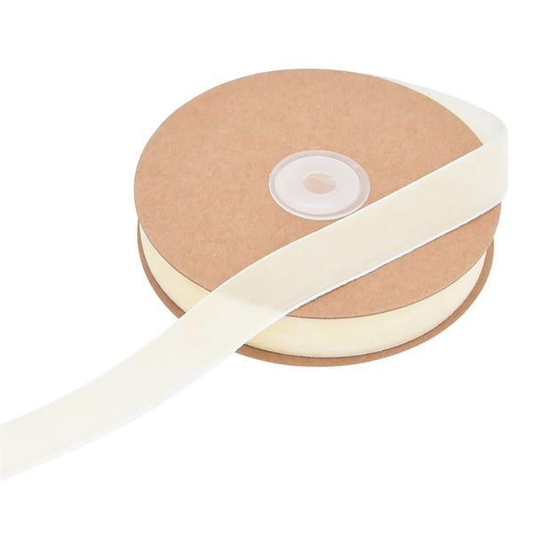 Cinta de terciopelo de 2 cm para manualidades DIY, envoltorios de regalos y decoraciones navideñas - 10 metros de joyería en flocado y cinta de corona