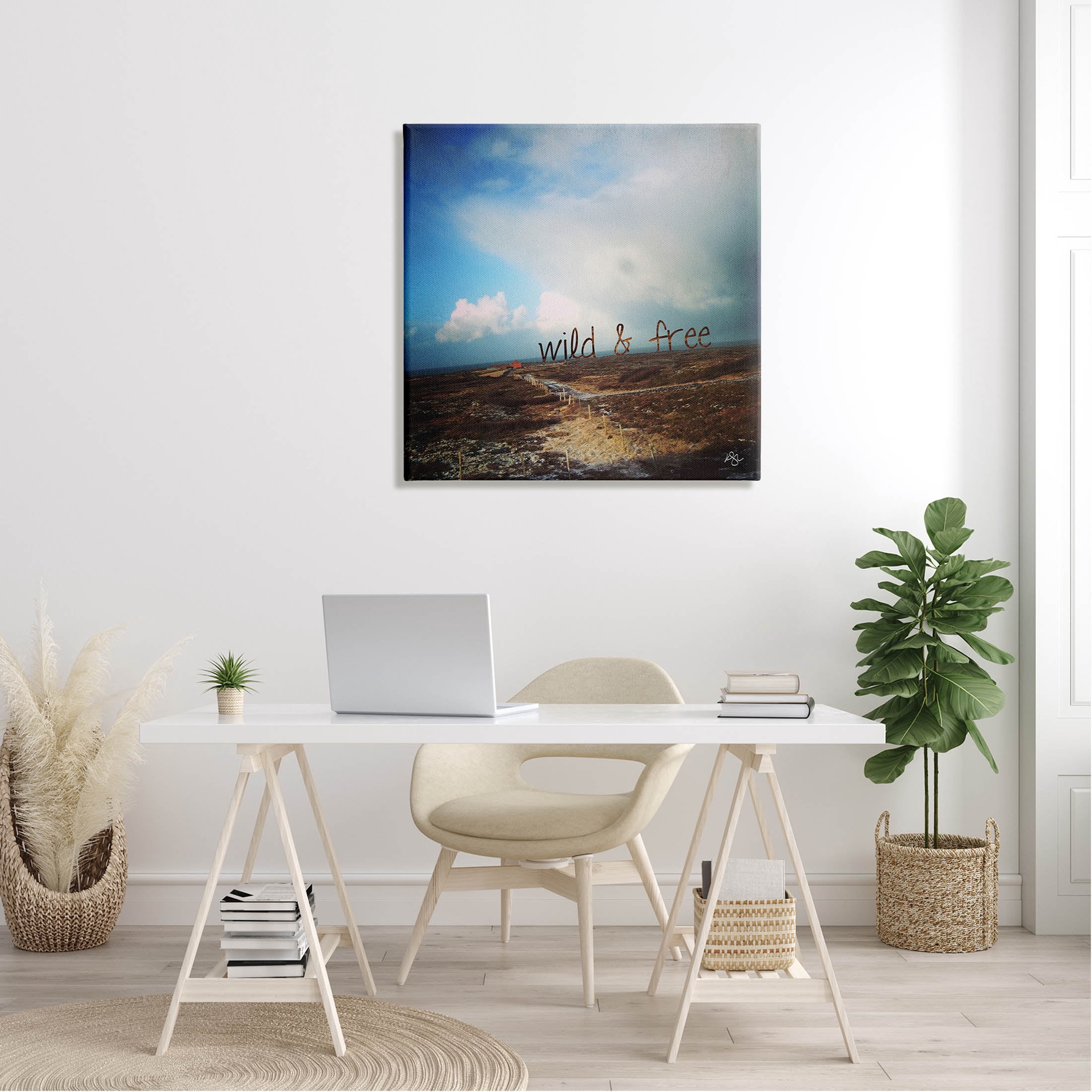 Stupell Industries Wild & Free Rural Landscape Graphic Art Gallery Wrapped Canvas Print Wall Art, Design by K. Kaufman