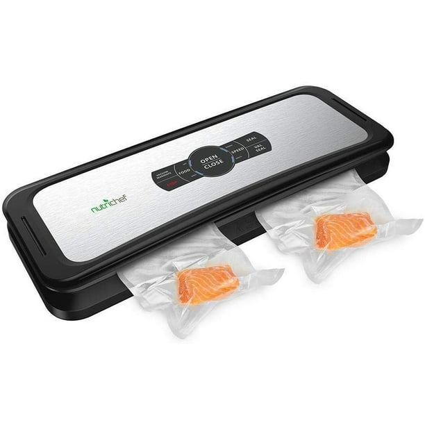 NutriChef PKVS45STS Automatic Food Vacuum Sealer Electric Air Sealing Preserver with Scale