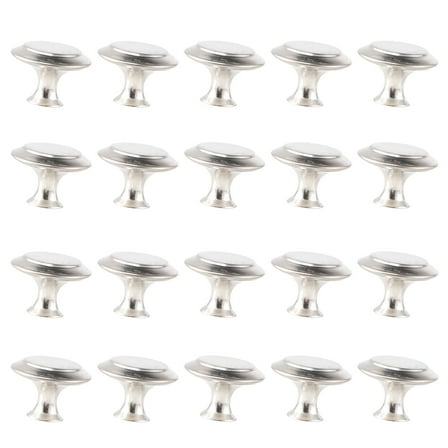 20 Pcs Cabinet Hinges Dresser Drawer Pulls 2.3x2.3x2.1cm Silver