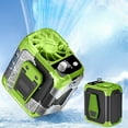 thumbnail image 1 of shyuyusa 2025 Handheld Fan Outdoor Neck Hanging Ice Compress High Speed Foldable Fan USB Charging, 1 of 6