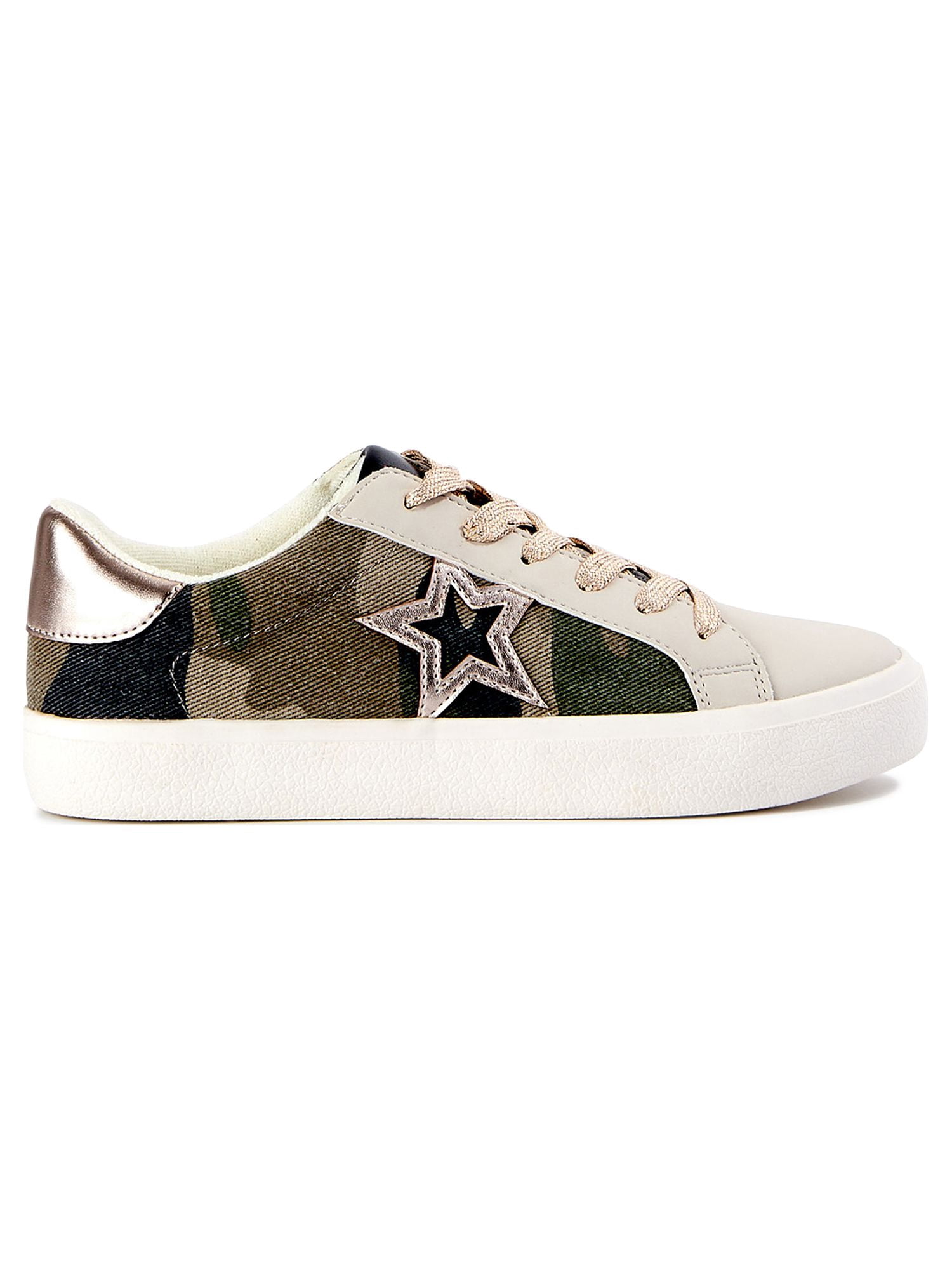 No Boundaries Women's Low Top Star Sneakers