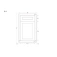 thumbnail image 3 of 18" Wide Kitchen Base Kitchen Cabinet Snow White Inset Shaker - Single Door Single Drawer - Unassembled, 3 of 6