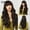 Black brown lc1111-6 (26inch265g), variant on SHEIN Cross-Border Hot-Selling Natural Breathable Highlighted Light Brown Full Bangs Big Wave Long Curly Wig Full Headpiece