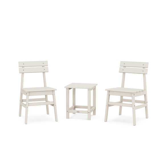 POLYWOOD® Modern Studio Plaza Chair 3-Piece Seating Set in Sand