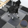 thumbnail image 1 of Office Chair Mat for Carpet Floor, 45" x 53" PVC Translucent Desk Chair Mat with Spikes Home Floor Protector Anti-Slip, Rectangle, 1 of 9
