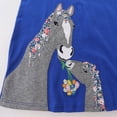 thumbnail image 4 of Yidarton 2022 European and American style girls long-sleeved dress autumn new children's knitted princess dress cartoon embroidery 2T, 4 of 5