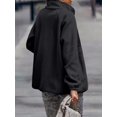 thumbnail image 3 of REDHOTYPE Women's Button Long Sleeve Brushed Jacket Coats with Pockets, 3 of 4