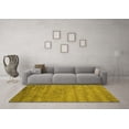 thumbnail image 3 of Ahgly Company Indoor Round Oriental Yellow Industrial Area Rugs, 4' Round, 3 of 4