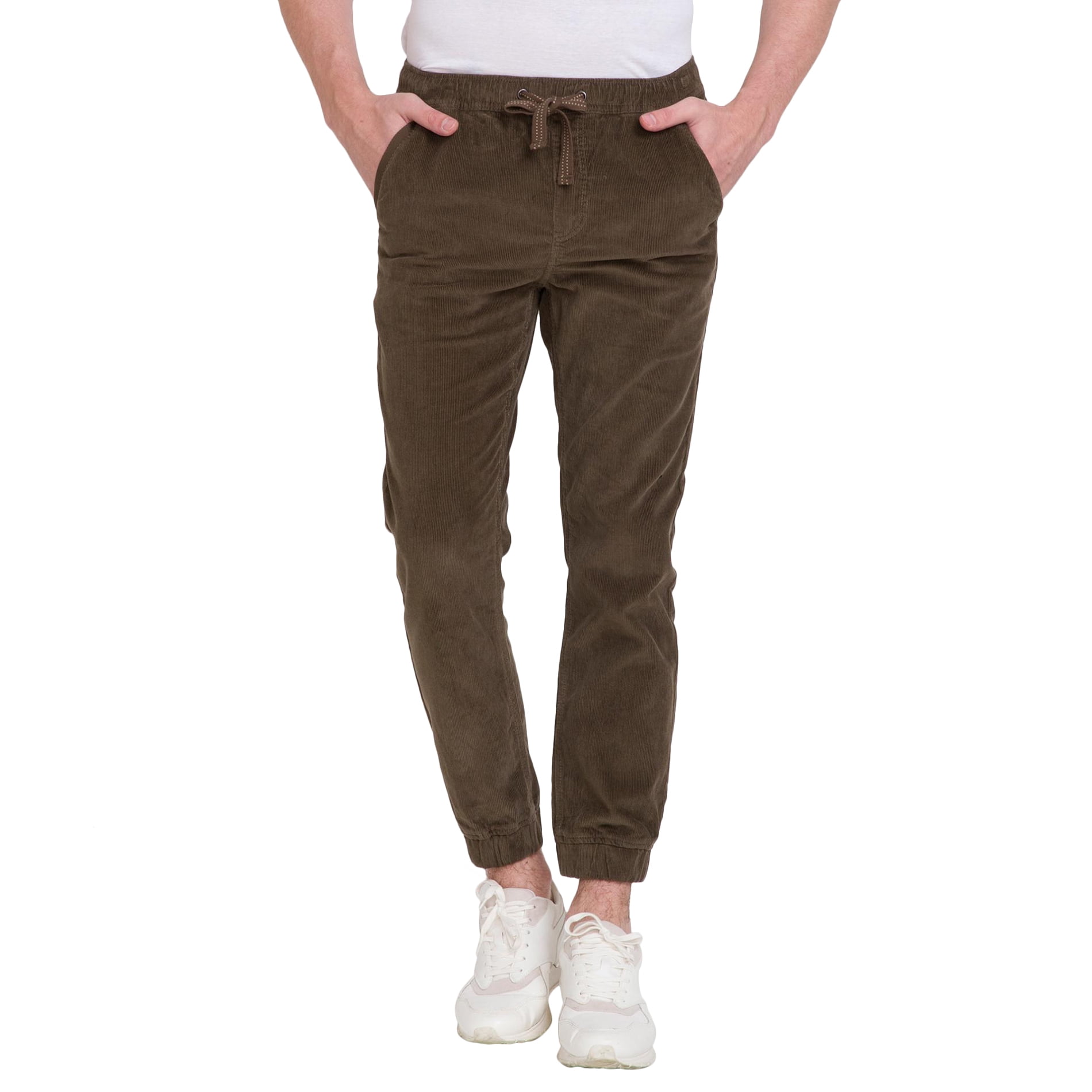men's cuffed corduroy pants