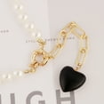 thumbnail image 5 of Guodhu Layered Pearl Necklaces for Women Boho Necklaces Dainty Stackable Layered Chain Necklace Jewelry Paperclip Chain Necklace, 5 of 5