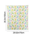 thumbnail image 3 of Easter Egg Bunny Flannel Blanket, Soft Warm Throw Blanket for Bed Sofa Office Couch Holiday Decoration, 29.5x39.3in, 3 of 6