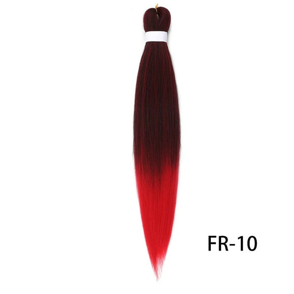 XmhyTop 3PCS 26 Inch Pre-Stretched Synthetic Braiding Hair, Knotless Twist Extensions with Vibrant Colored Options for Easy Styling, Black Red