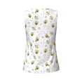thumbnail image 5 of Xecao Bee print women's scoop neck, loose-fit workout tank tops for the gym., 5 of 9