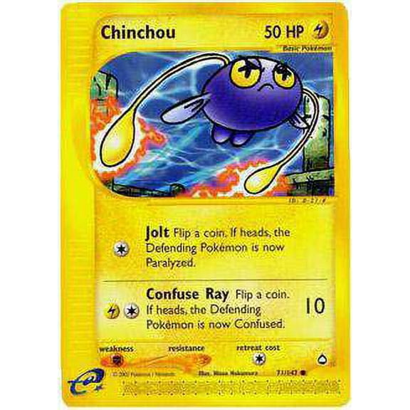 Pokemon Aquapolis Common Chinchou #71