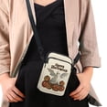 thumbnail image 4 of HELLHERO Cross Body Purse for Unisex Polyester Women Crossbody Bag with with Zipper Elephant Butterfly, 4 of 7