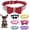 Red, variant on Mumup Rhinestone Bowtie Dog Collar for Girls Boys,Cute Dazzling Sparkling Soft Suede Leather Pretty Bling Cat Collars Crystal Diamond Pet for Small Medium Large Puppy Kitty Female Male