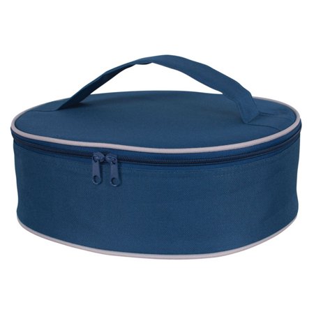 Ultra Camtainer Beverage Carrier - KAF Home Portable Insulated Pie Carrier, Navy Blue, 3.5 x 11.5 x 10.75-Inches