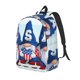 thumbnail image 1 of Disketp Cute Gnomes in USA print Canvas Backpack Lightweight Travel Daypack Student Rucksack Laptop Backpack-Small, 1 of 5