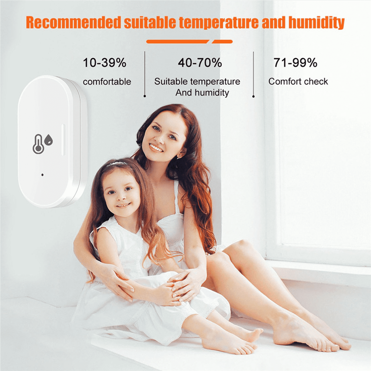 3X Tuya ZigBee Smart Temperature & Humidity Sensor, Outdoor Hygrometer Thermometer Mini Humi