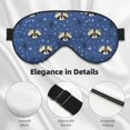 thumbnail image 4 of Goofa Raccoon blue point Printed Sleep Eye Mask for Men Women, Zero Eye Pressure Sleeping Mask, Light Blocking Night Blindfold, Soft Eye Shade Cover, 4 of 7
