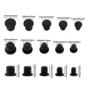 50Pack Multi-Size Silicone Stoppers, Safe Leak-Proof Plugs for Kitchen Containers, Jars, Lab Use