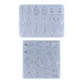 thumbnail image 4 of 2 piezas de resina para pendientes herramientas colgantes pendientes artesanales regalos de Navidad, 4 of 6