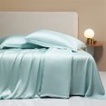 thumbnail image 3 of Zhuge 2Pcs 60 tencel pillowcases Start your dream night with this comfortable, breathable pillowcase 18.9x29.13inch(cyan）, 3 of 3
