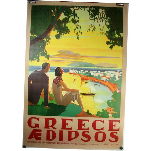 Greece Poster Metal Print 12x16 Large Art Print on Metal 12x16 Multi-Color Square Adults Best Posters