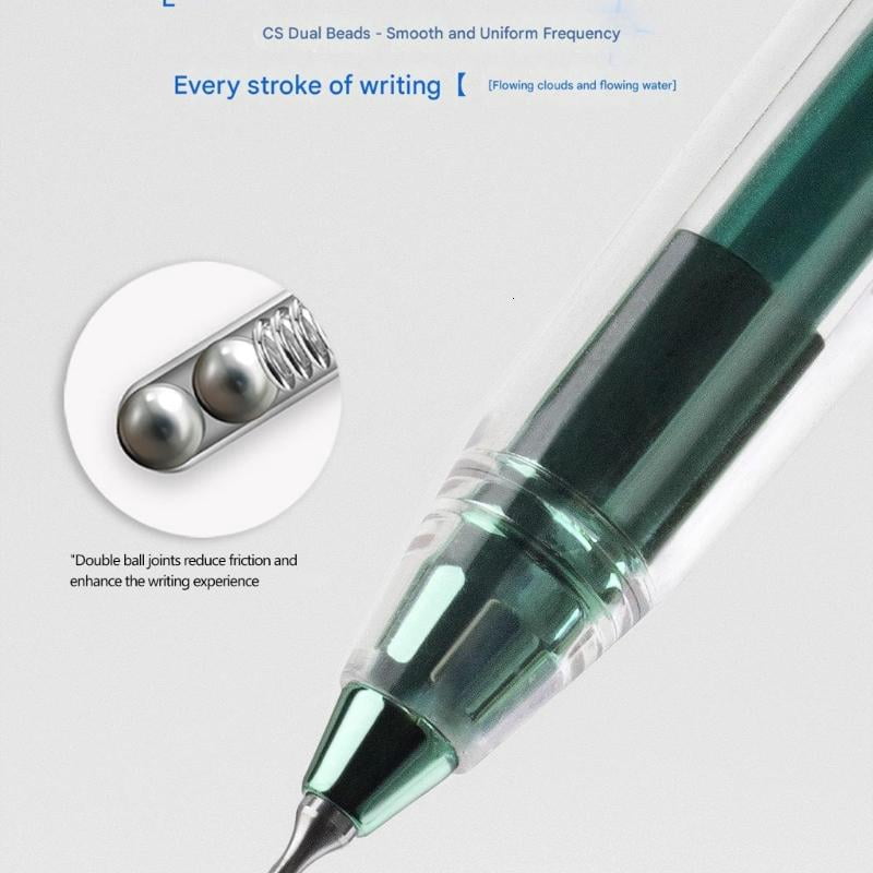 CEORPER 12Pcs Quick Dry Roller Ball Pen 0.5mm Retractable Tip Gel Pen Study Essential