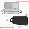 thumbnail image 4 of Geekria Slim Keyboards Carrying Case, Compatible with Logitech MX Mechanical Mini, MelGeek O2, Flow Lite 84 / LOFREE Flow84, IQUNIX MQ80, 84 keys Hard Shell Travel bag (Dark Grey), 4 of 6