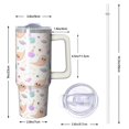 thumbnail image 2 of Halloween Bat Pumpkin 30 Oz Tumbler with Handle and Straw, Cute Spooky Cup, Holiday Gift Coffee Mug, 2 of 5