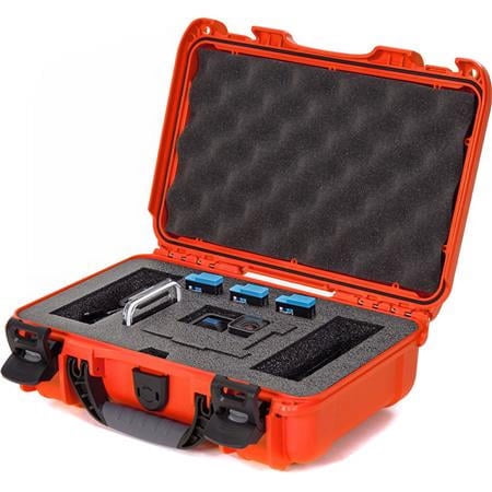 UPC: 0666365037206 | 909 Waterproof Hard Case with Foam Insert for GoPro Hero 9 and 10  Orange