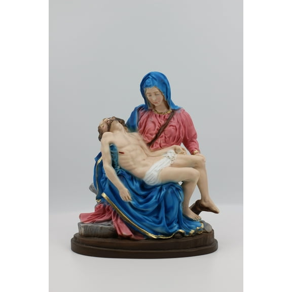 The Faith Gift Shop La Pieta Collection -  La Piedad Special White Collection Made in Italy of Resin Great Gift of Faith and Devotion for Friends and Family Members.