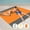 Orange color, variant on Foldable Waterproof Sandproof Picnic & Beach Blanket, Large Mat for 1-8 People, Outdoor Camping, Park, and Sand Activities