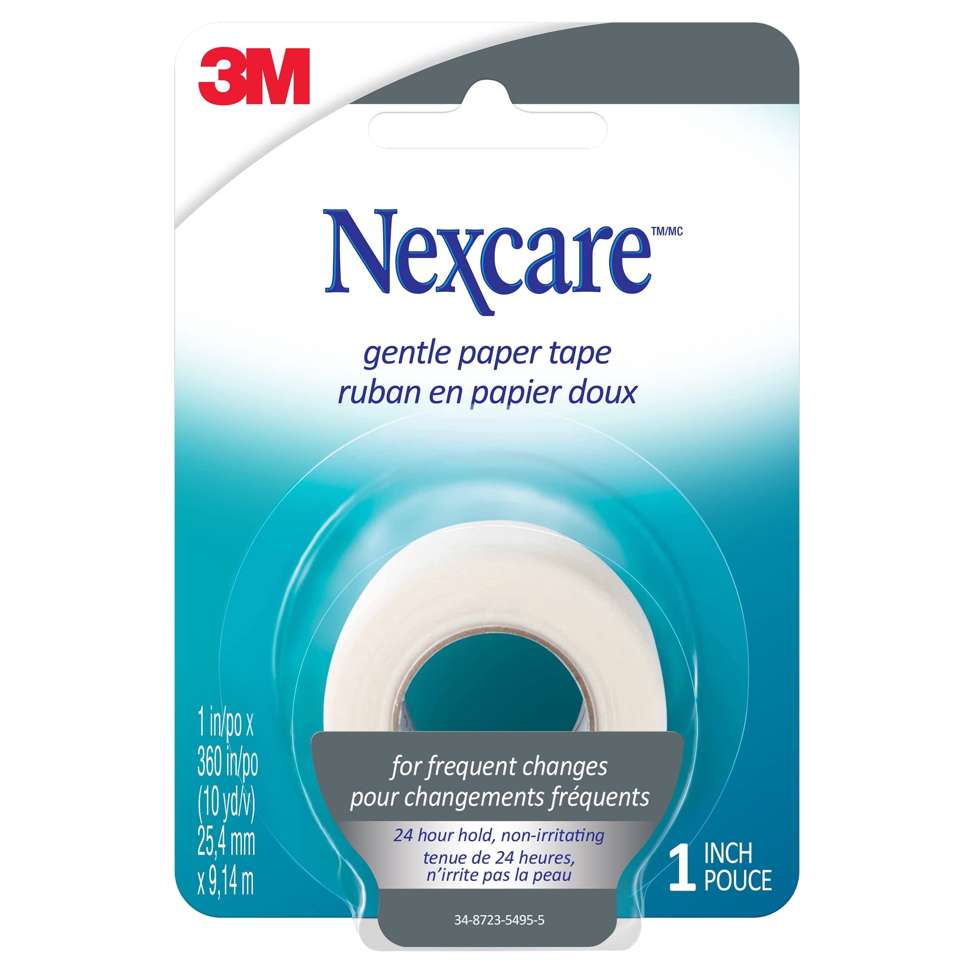 Nexcare Gentle Paper Tape 1 Inch 10 Yards