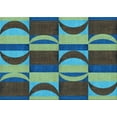thumbnail image 1 of Ahgly Company Machine Washable Indoor Rectangle Transitional Charcoal Blue Area Rugs, 5' x 8', 1 of 7