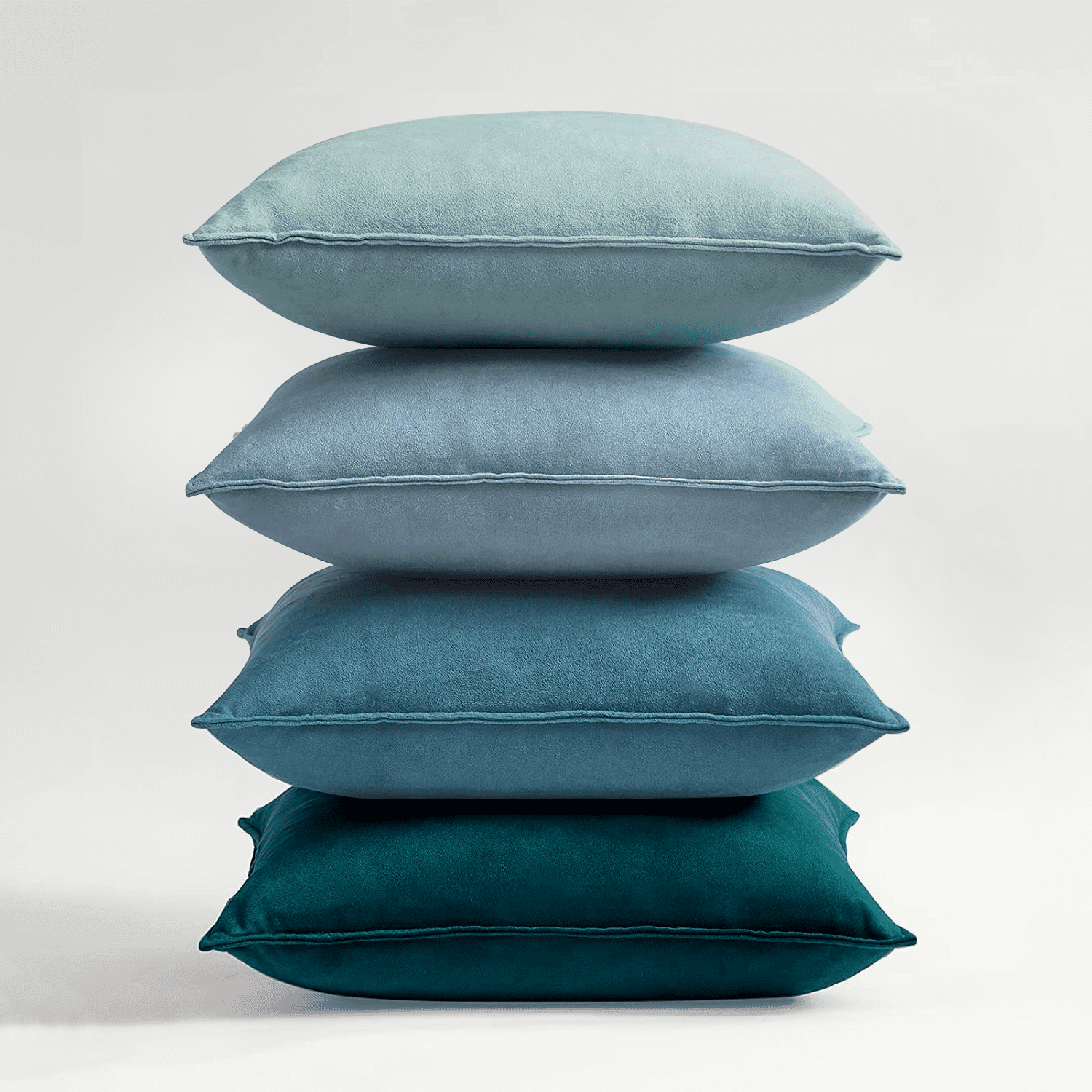 NOSTHEART Decorative Throw Pillow Covers Cushion Cases, 18x18 inch Set of 4 Luxury Soft Velvet Square Couch Pillow Covers for Sofa Bedroom Car Home Decor