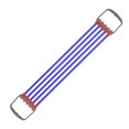 thumbnail image 3 of fastboy 30-150lbs Chest Expander Rally Strap Elastic Band Leg Foot Resistance Rope Deep Blue 67 x 11cm 1Set, 3 of 5