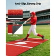 thumbnail image 4 of VEVOR Tapis de Frappe de Baseball 10 X 3,8 Pi Tapis de Cage pour Frapper de Softball Entraînement Extérieur Rouge, 4 of 9