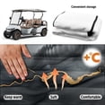 thumbnail image 6 of chaqlin Black & Gold Abstract Marble Pattern Golf Cart Seat Covers Comfortable, with Pockets, Suitable for Summer, Fit for Club Car, 6 of 8