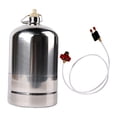 thumbnail image 3 of LOVIVER Stainless Steel Gas Bottle Inflatable Gas Tank Fuel Canister Container Empty Refillable for Outdoor Cooking BBQ Camping Stove 1.5L, 3 of 8
