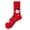 Red2, variant on Arlun 1 Pair Funny Christmas Socks for Women Xmas Holiday Santa Pattern Mid-Calf Socks 2025 Novelty Soft Non Medium Tube Socks Red2 One Size