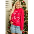 thumbnail image 6 of Plusashion Fiery Red Santa Baby Tinsel Oversized Sweatshirt - Holiday Cheer!, 6 of 8