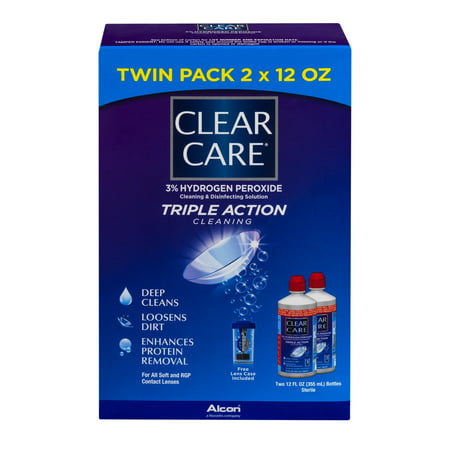 Clear Care Nettoyage Triple Action Twin Pack, 12,0 FL OZ